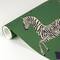 Scalamandre Serengeti Green Zebra Safari Peel & Stick Wallpaper